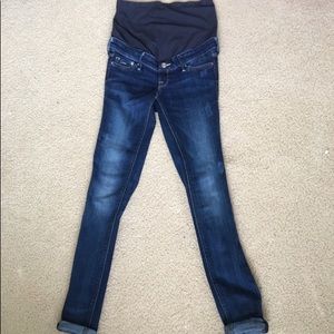 maternity straight-leg jeans